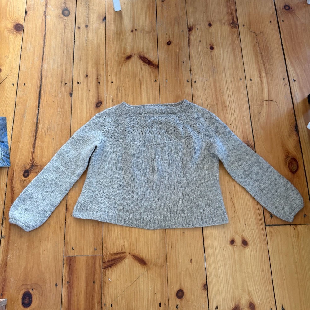 Brown Gray Handmade Women's Sweater